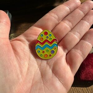 Colorful Easter Egg Pin